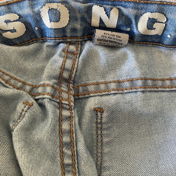 S.O.N.G Jeans Womens Size 7 Light Wash Stretch - Picture 6 of 13